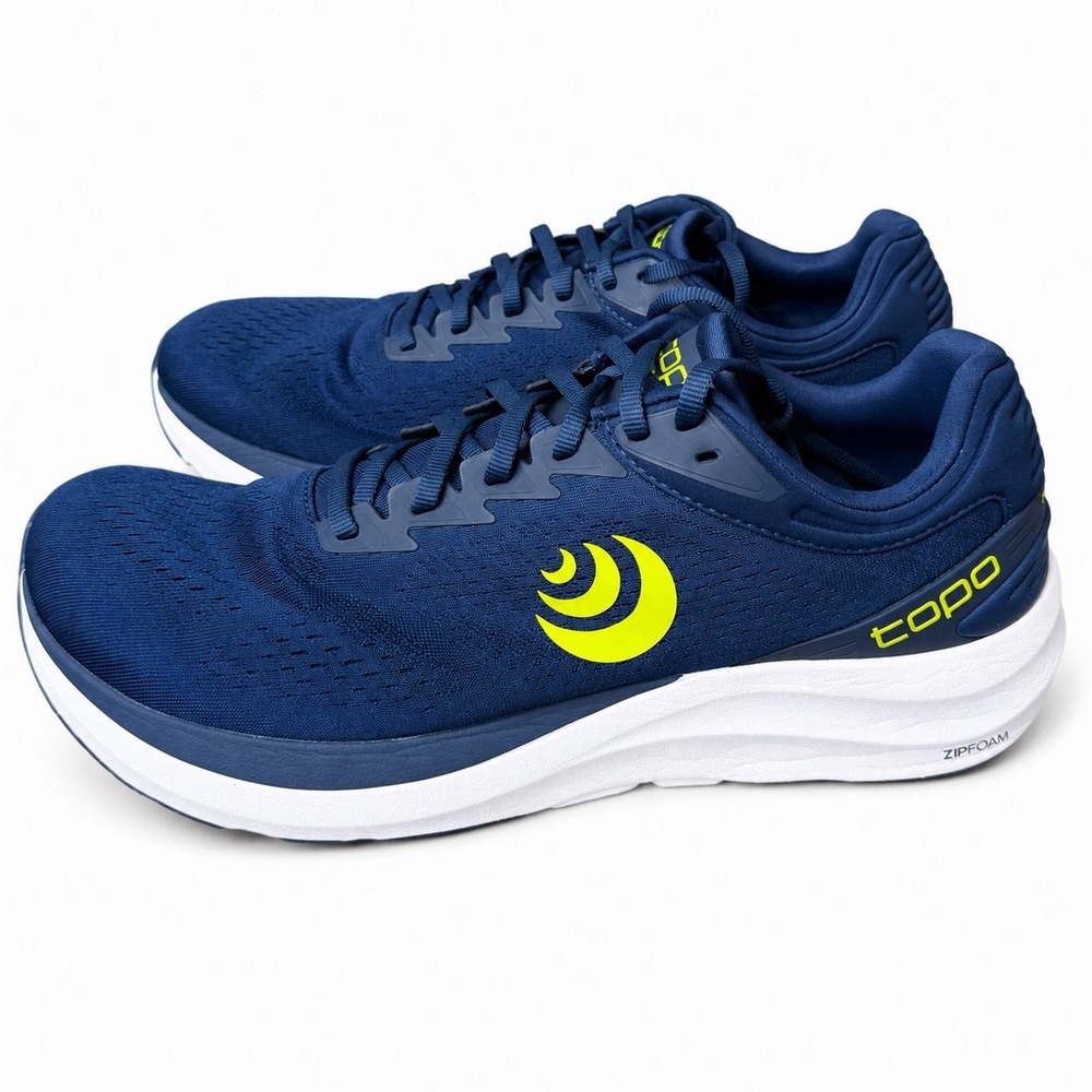 Topo Athletic Phantom 3 Men's Size 12.5 Blue Lime Road Running Shoes Sneaker - Picture 1 of 10